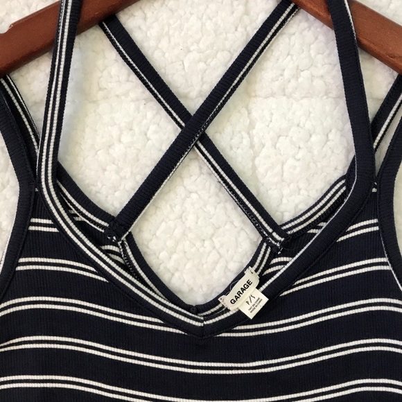 Ribbed Body con striped tank dress - Picture 5 of 8